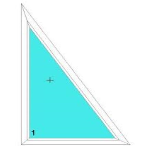 Comfort háromszög ablak