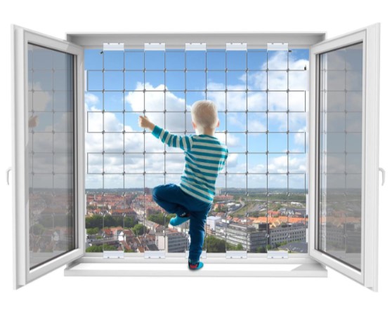 Ablak védőháló - gyerekbiztos ablak